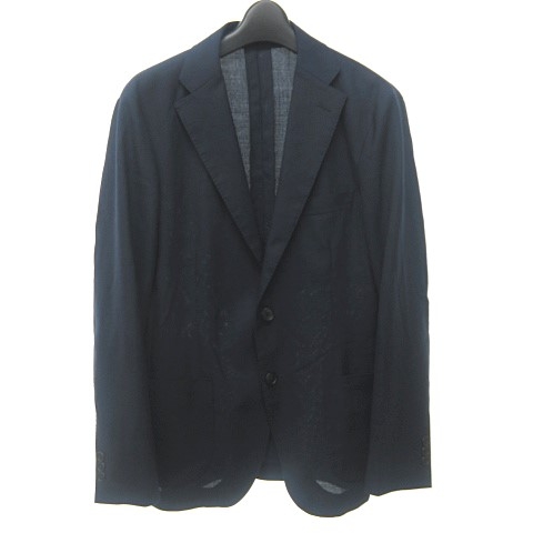 グリーンレーベルリラクシング ユナイテッドアローズ Green Label Relaxing 美品 テーラードジャケット ブレザー ウール Ecopet 2b 紺 ネイビー 44 約sサイズ 0816 メンズ 023 ベクトルパーク