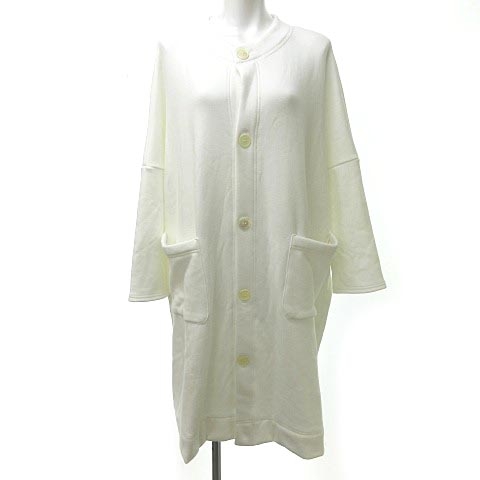 美品 シャビージェンティール Sabby Genteel スウェットワンピース ロング 長袖 白 ホワイト L ロングカーディガン Nst 0813 レディース 023 ベクトルパーク