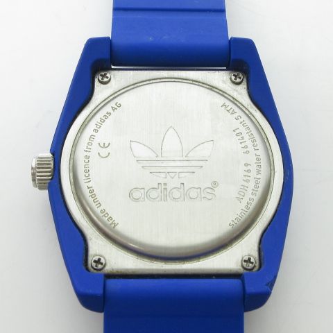 アディダスオリジナルス Adidas Originals クォーツ 腕時計 ラバーバンド 稼働品 トレフォイル Adh6169 青 ブルー Nvw 05 メンズ レディース 023 ベクトルパーク