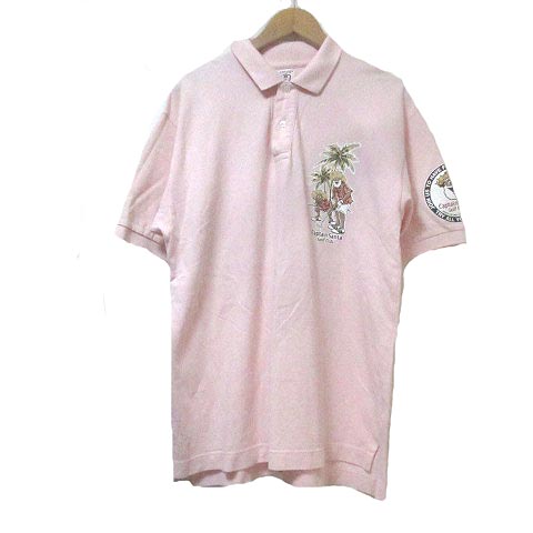 キャプテンサンタ Captain Santa Golf Club ポロシャツ 半袖 ゴルフウェア プリント ピンク L コットン スポーツウェア X メンズ 023 ベクトルパーク キャプテンサンタ Captain Santa Golf Club ポロシャツ 半袖 ゴルフウェア プリント ピンク L コットン スポーツウェア X メンズ 023 ベクトルパーク