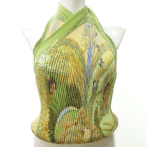 エルメス HERMES プリーツ カレ プリセ シルク スカーフ AMAZONIA  