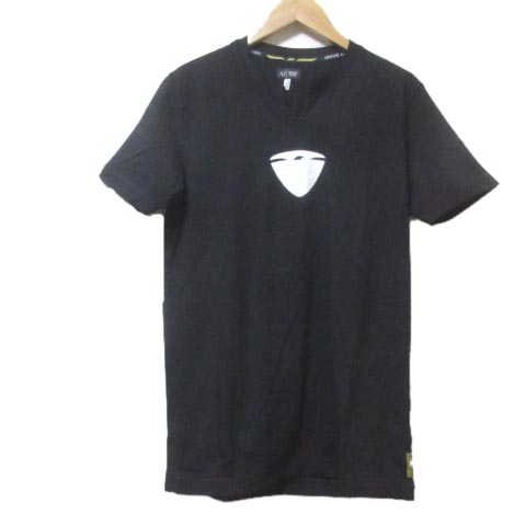 アルマーニ ジーンズ ARMANI JEANS 半袖 Tシャツ カットソー 黒 