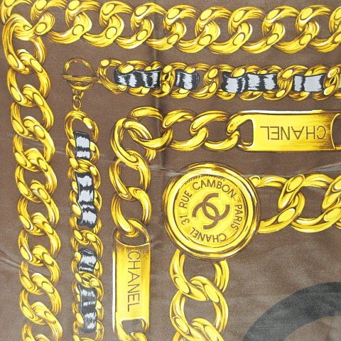 シャネル CHANEL 31 RUE CAMBON ヴィンテージ スカーフ チェーン ココ 