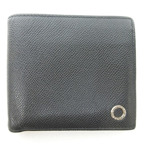 ブルガリ Bvlgari 二つ折り財布 コンパクトウォレット ビーゼロワン レザー ブラック 黒 0923 メンズ 023 ベクトルパーク