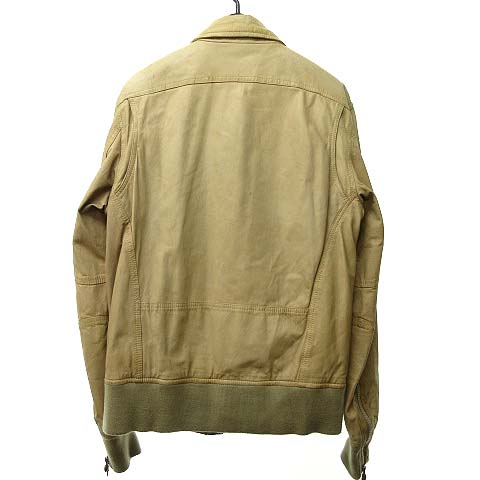 ディーゼル DIESEL ミリタリー風 M-65風 レザー ジャケット ライダース 