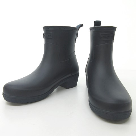 HUNTER ハンター ローヒール バイカー レインブーツ 長靴