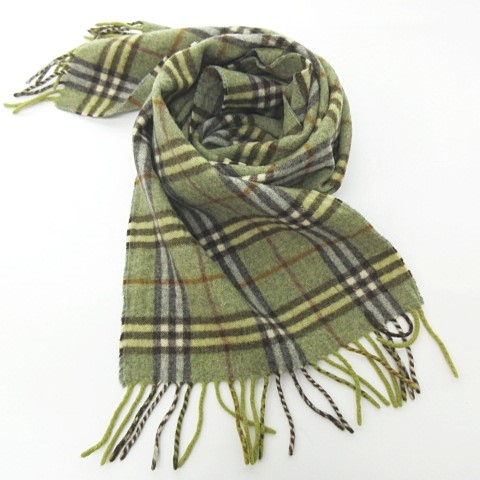 バーバリーズ Burberrys ENGLAND製 カシミヤ100％ マフラー ストール  