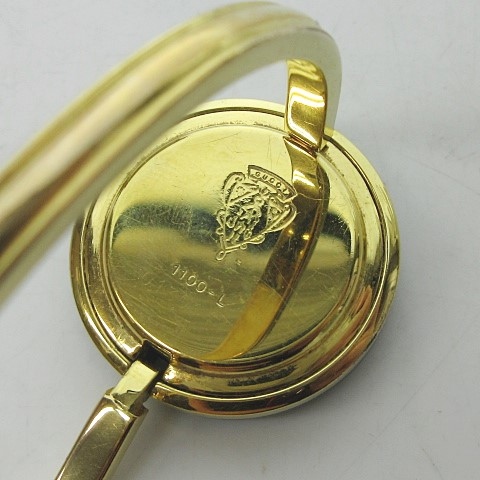 グッチ GUCCI チェンジベゼル バングル ウォッチ 1100-L 腕時計