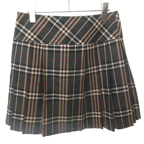 バーバリーブルーレーベル♡ノバチェック ピンク プリーツ ミニ