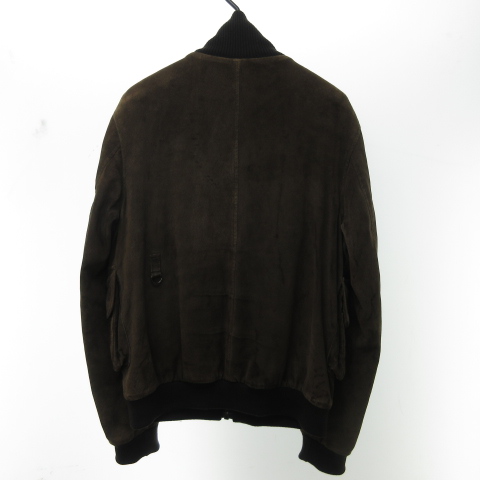 ヘルムートラング Helmut Lang 本人期 ヴィンテージ レザー ボンバー ジャケット イタリア製 アーカイブ ブルゾン スエード ジップアップ 茶 44 約s 1117 メンズ 023 ベクトルパーク