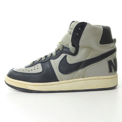 未使用品 ナイキ Nike Terminator High Vntg Grante Dark Obsidian Sail 041 ターミネーター スニーカー シューズ グレー ネイビー Us8 5 26 5cm 1119 メンズ 023 ベクトルパーク
