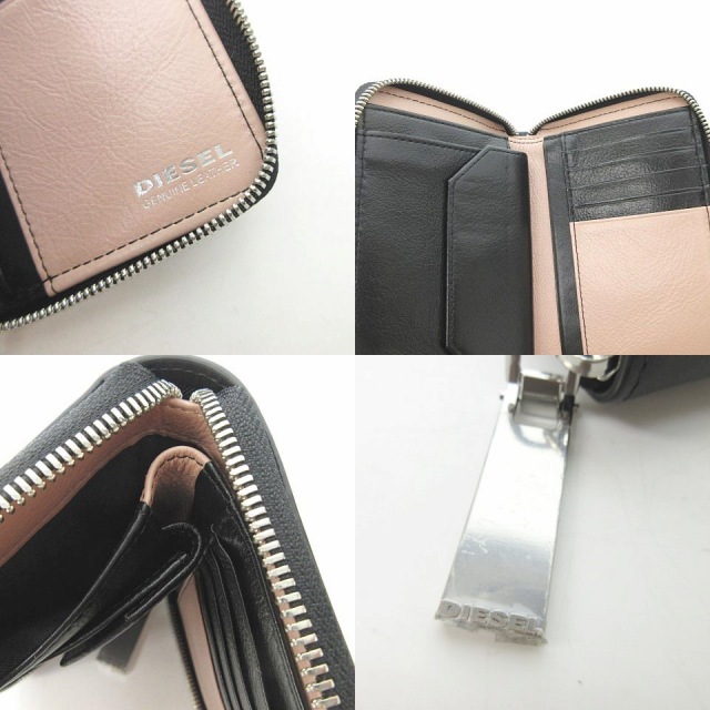 ディーゼル DIESEL 二つ折り財布 ラウンドファスナー スタッズ