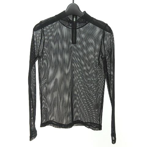 パメオポーズ Pameo Pose 美品 ss メッシュ シースルー ネット カットソー 長袖 レイヤード ブラック 黒 F 0105 Rrr レディース 023 ベクトルパーク
