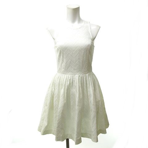 アルマーニエクスチェンジ A X Armani Exchange ノースリーブワンピース レース ジップアップ ホワイト 白 サイズ表記なし 1228 Rrr レディース 023 ベクトルパーク