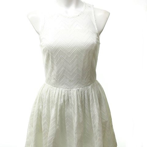 アルマーニエクスチェンジ A X Armani Exchange ノースリーブワンピース レース ジップアップ ホワイト 白 サイズ表記なし 1228 Rrr レディース 023 ベクトルパーク