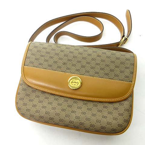 グッチ GUCCI オールドグッチ ヴィンテージ マイクロGG PVC ショルダー  