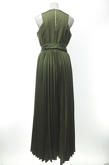 フレイアイディー Fray I D ss グロッシープリーツドレス ワンピース ノースリーブ ロング丈 カーキ 0 Fwf 1225 Rrr レディース 023 ベクトルパーク