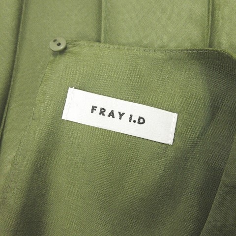 フレイアイディー Fray I D ss グロッシープリーツドレス ワンピース ノースリーブ ロング丈 カーキ 0 Fwf 1225 Rrr レディース 023 ベクトルパーク