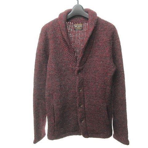 ミスターオリーブ Mr Olive 美品 13aw Shetland Pearl Stitch M 3361 ショールカラーカーディガン セーター ニット ボルドー M 1226 Aso メンズ 023 ベクトルパーク