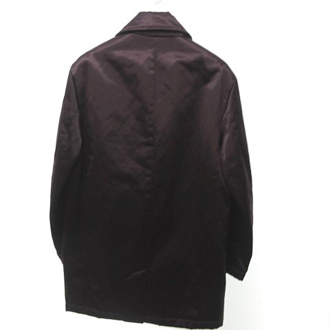 ジャンフランコフェレ Gianfranco Ferre Studio ロングコート ジップアップ ジャケット ボルドー 赤茶 50 L 0108 メンズ 023 ベクトルパーク