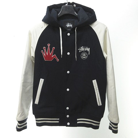 ステューシー STUSSY 中綿 スタジャン ブルゾン フーディ― ジャケット 