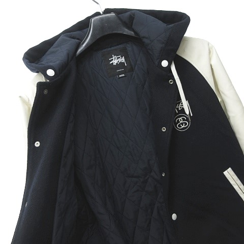 ステューシー STUSSY 中綿 スタジャン ブルゾン フーディ― ジャケット 
