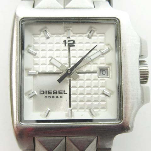 ディーゼル Diesel Dz 1086 腕時計 白文字盤 スタッズ調 シルバー 0110 Nvw レディース 023 ベクトルパーク