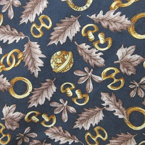 セリーヌ Celine シャツ 半袖 総柄 ロゴ ボタニカル柄 金具 ネイビー 紺 ゴールド M 0112 Ecr メンズ 023 ベクトルパーク