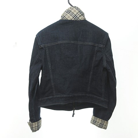 【BURBERRY LONDON】袖裏チェックのデニムジャケット バーバリー ロンドン BURBERRY LONDON ノバチェック デニム