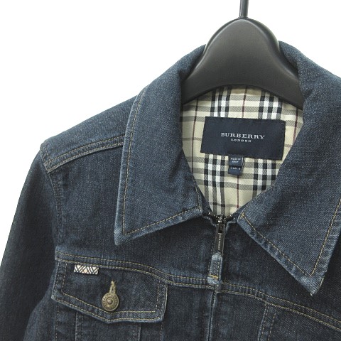 【BURBERRY LONDON】袖裏チェックのデニムジャケット BURBERRY LONDON】袖裏チェックのデニムジャケット