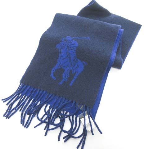 未使用品　ポロ　ラルフローレン マフラー　ストール ✦新品タグ付き Polo Ralph Lauren ストール120センチ ラルフローレン