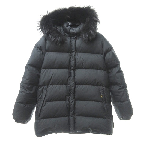 モンクレール MONCLER 茶タグ ファーフード ダウンジャケット コート 
