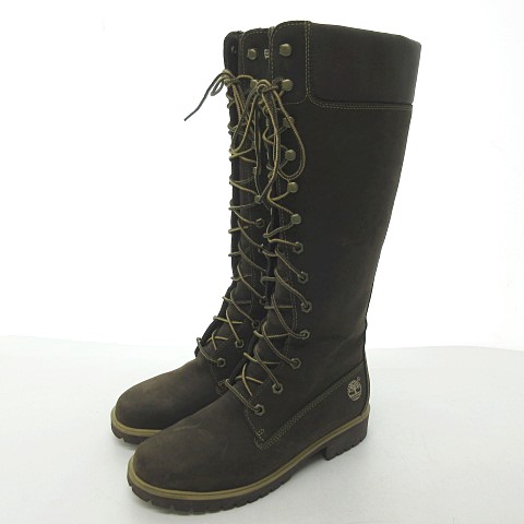 ティンバーランド Timberland ロングブーツ 編み上げ レースアップ 