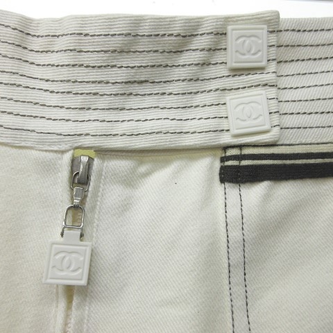 シャネル CHANEL ホワイト デニムパンツ ジーンズ ジーパン ココマーク 