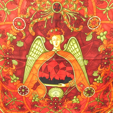 エルメス HERMES 美品 Lumieres de Paris パリの灯 カレ90 シルク 大判 