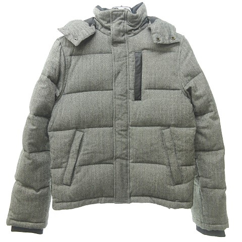 エンポリオアルマーニ Emporio Armani ダウンジャケット ダウンコート ヘリンボーン 白 黒 グレー M 0218 Ecr メンズ 023 ベクトルパーク
