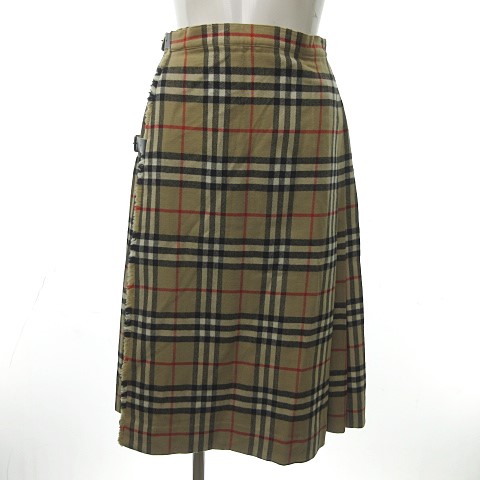 バーバリーズ Burberrys ヴィンテージ イングランド製 ラップ プリーツ  