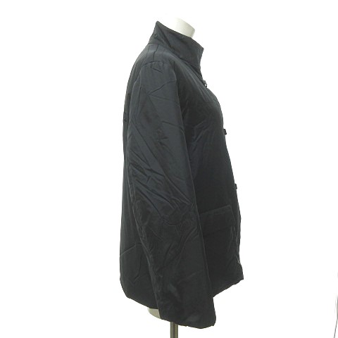 プラダ Prada 中綿 ナイロン ジャケット コート スタンドカラー イタリア製 ブラック 黒 44 0215 Ecr レディース 023 ベクトルパーク