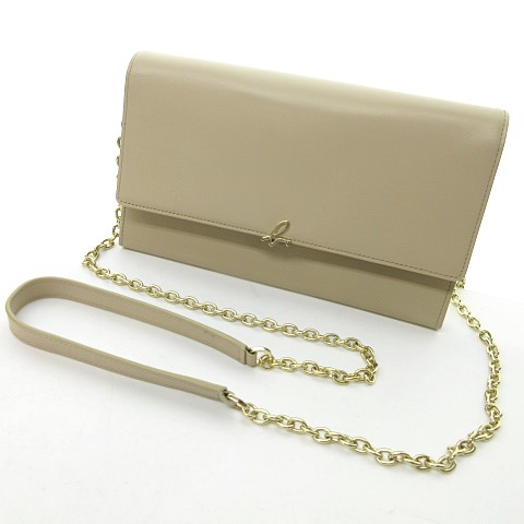 未使用品 アニエスベー Agnes B 2way チェーン ショルダーバッグ パーティーバッグ クロスボディ ポーチ オーガナイザー 財布 ベージュ Rrr 0129 レディース 023 ベクトルパーク