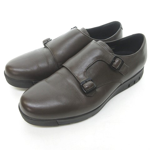 アシックス Asics Runwalk 美品 ダブルモンク ビジネスシューズ 軽量 スニーカー Gore Tex レザー 茶 26cmee 03 メンズ 023 ベクトルパーク