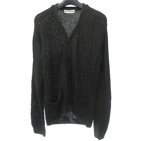 イッセイミヤケメン Issey Miyake Men 09ss 美品 ルーズニット カーディガン 黒 ブラック L 09 Ecr2 メンズ 023 ベクトルパーク