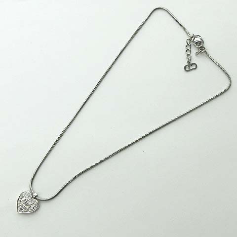 クリスチャンディオール Christian Dior 美品 ロゴ ハート ライン 