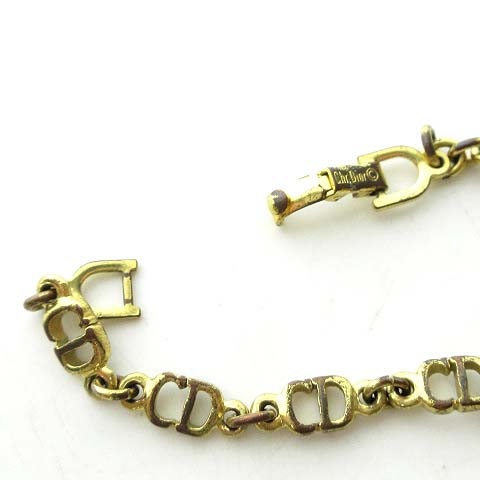 【vintage DIOR】ゴールドブレスレット ロゴサークルブレスレット ゴールド ヴィンテージ|ディオール
