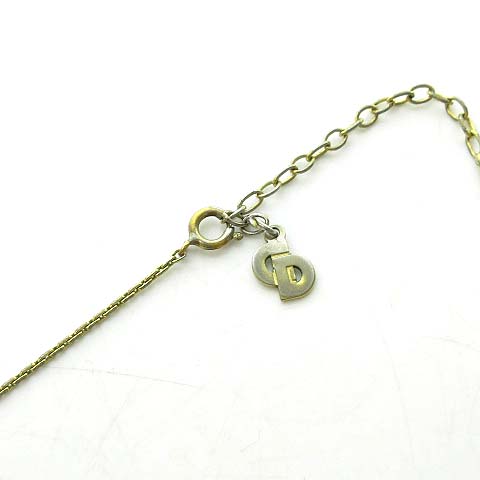 【新品未使用】Dior ヴィンテージ チャーム ネックレス ゴールド Diorヴィンテージ ネックレス | ゴールドカラー - レディース 渋谷古着