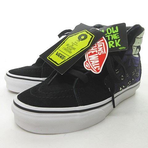 未使用品 バンズ Vans ディズニー Disney コラボ Jacks Lmnt Nghtmr Sk8 Hi スニーカー シューズ ナイトメア ビフォー クリスマス 黒 22 5cm 0219 レディース 023 ベクトルパーク