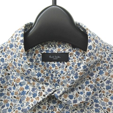 ポールスミス PAUL SMITH 美品 HAPPY FLORAL PRINT SHIRT 長袖 