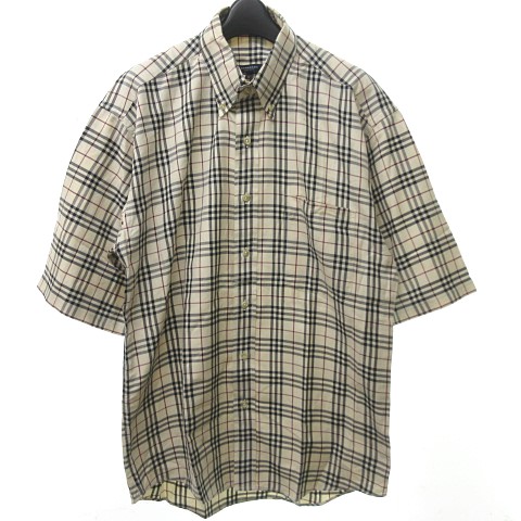 バーバリー ロンドン BURBERRY LONDON USA製 ノバチェック シャツ 半袖  