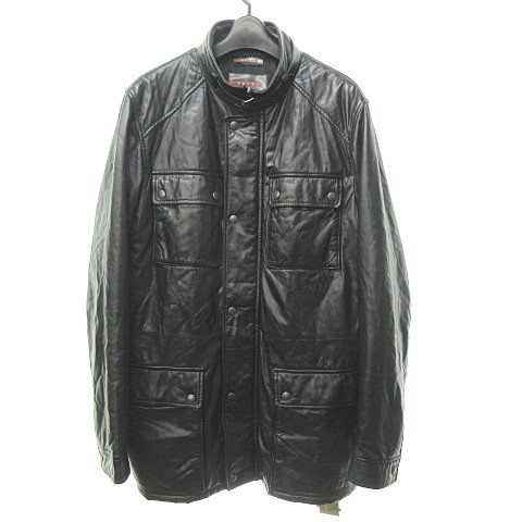 プラダスポーツ PRADA SPORT 中綿 レザー M-65 フィールド ジャケット 