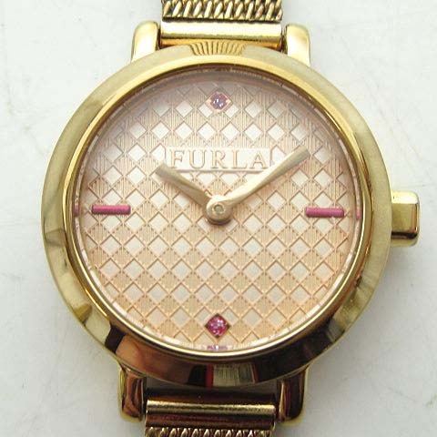 フルラ Furla 4253107503 57605 腕時計 2連 ベルト ピンク文字盤 ゴールド 電池交換済み 0319 Nvw レディース 023 902103180010 ベクトルパーク