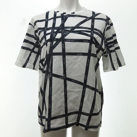 エルメス HERMES マルジェラ期 ボルデュックリボン柄 Tシャツ 
